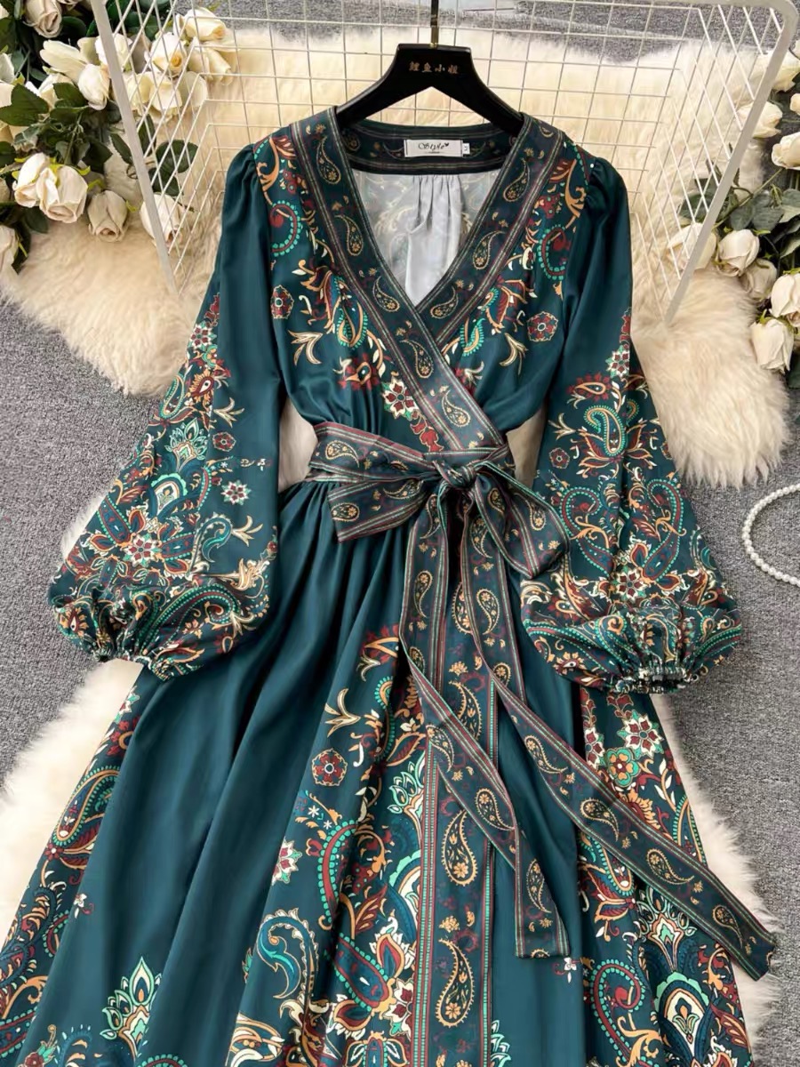 Boujee In paris print dress ED201 images